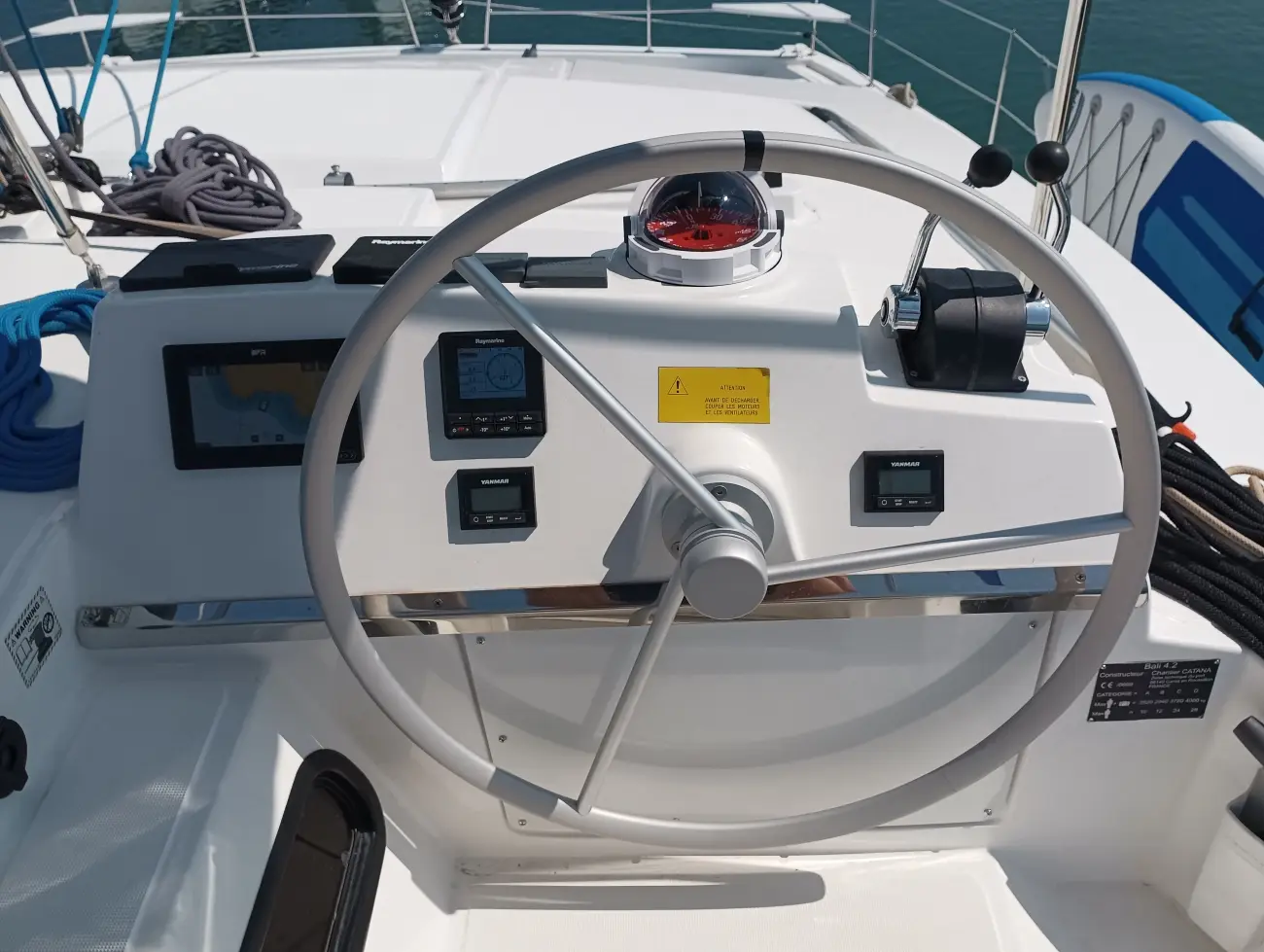 Mirjana catamaran deck